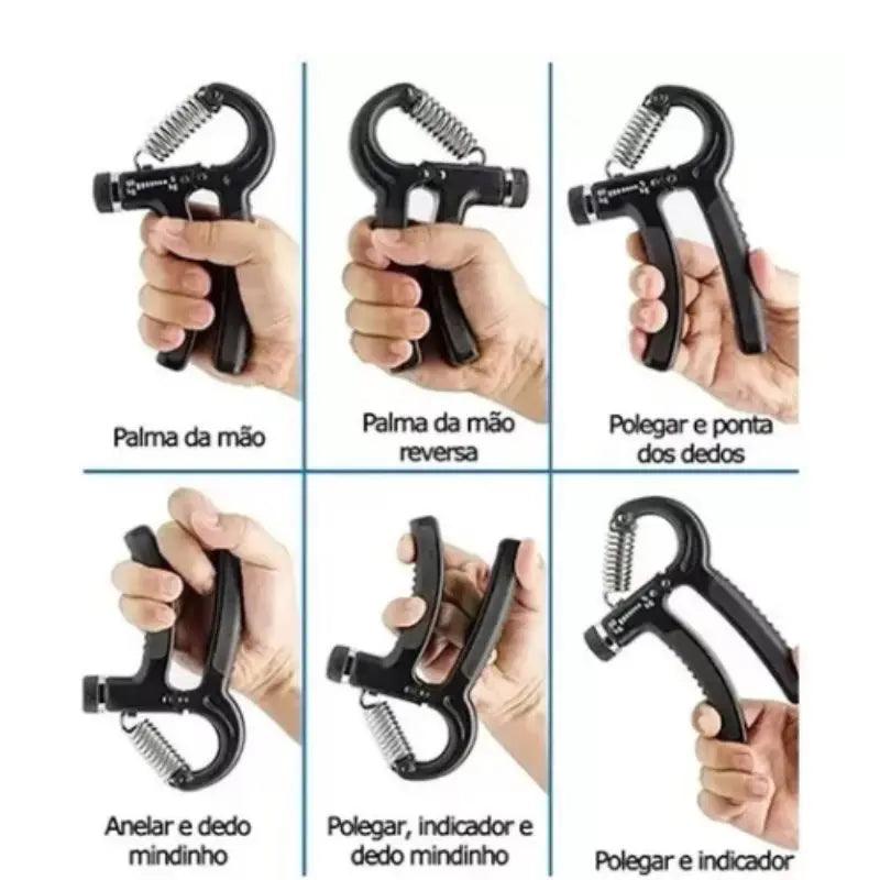 Hand Grip Ajustável - Fortaleça Mãos, Dedos e Antebraços de 10kg a 40kg!