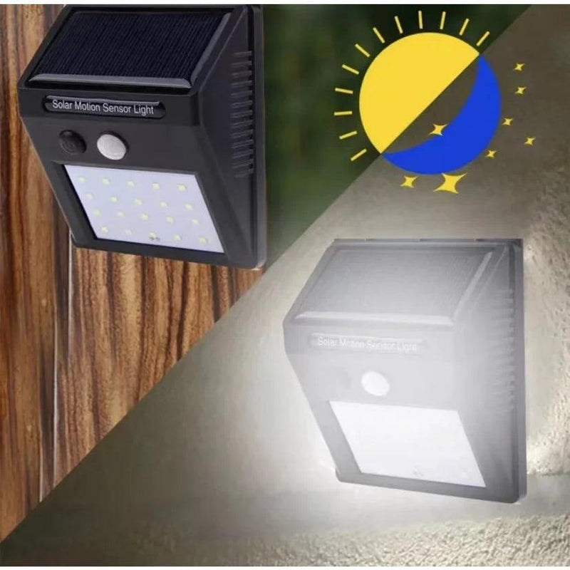 💡 Luminária Solar LED com Sensor Automático de Presença – 20 LEDs de Alta Potência! 🌞