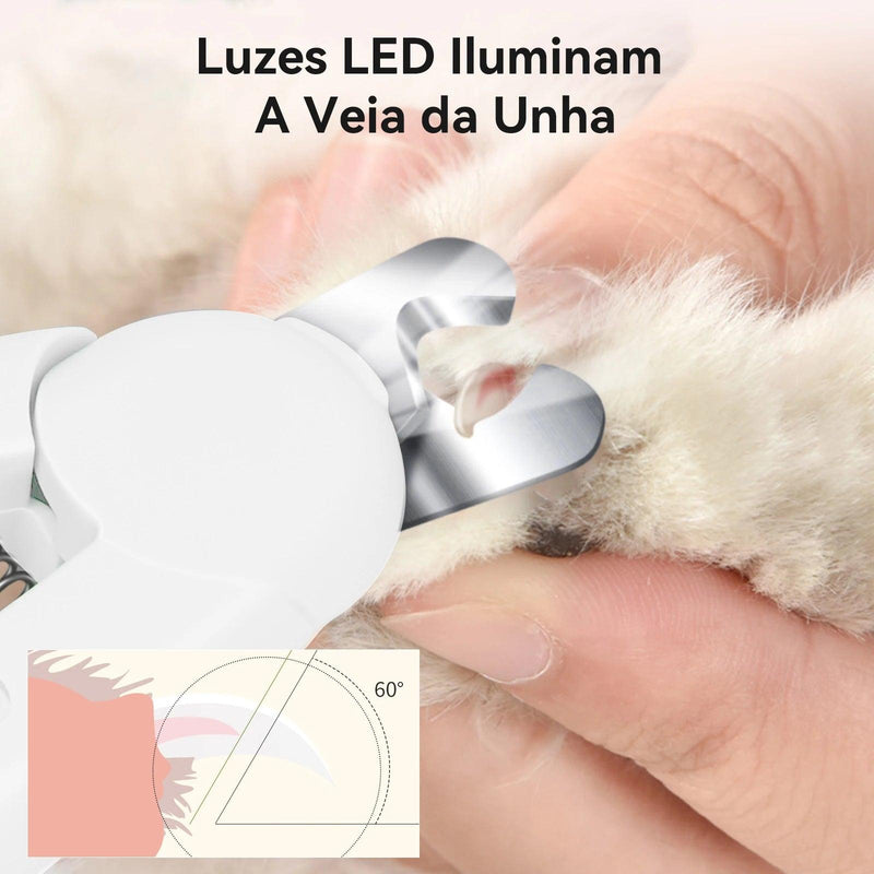 Moedor de Unhas para Cães com Luz LED, Motor Silencioso e Design Ergonômico – Entrega Rápida no Brasil! 🐾