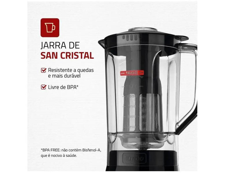 Liquidificador Mondial Turbo Power 550W - Potência, Versatilidade e Elegância na Cozinha!