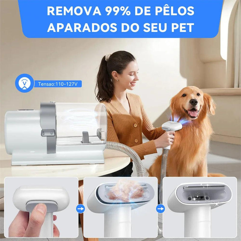 Aspirador de Pelos para Pets 7 em 1 com 3 Modos de Sucção – Envio Rápido do Brasil!