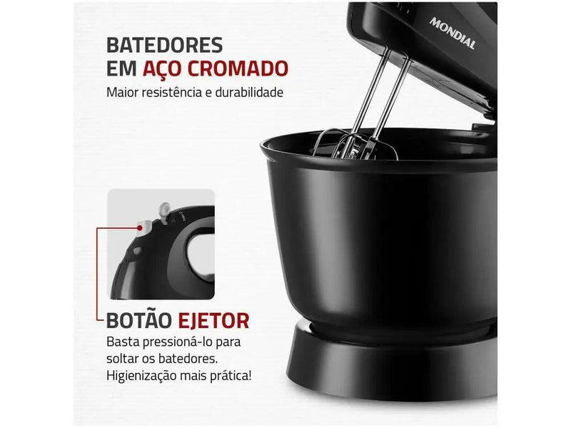 Batedeira Mondial 400W - Potência e Praticidade na Sua Cozinha com 20% OFF!