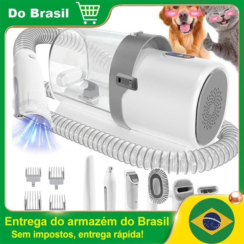 Aspirador de Pelos para Pets 7 em 1 com 3 Modos de Sucção – Envio Rápido do Brasil!