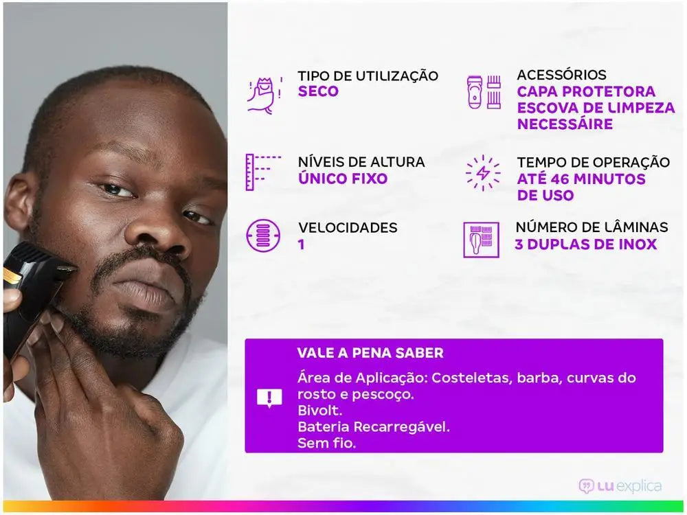 Barbeador Elétrico de Precisão