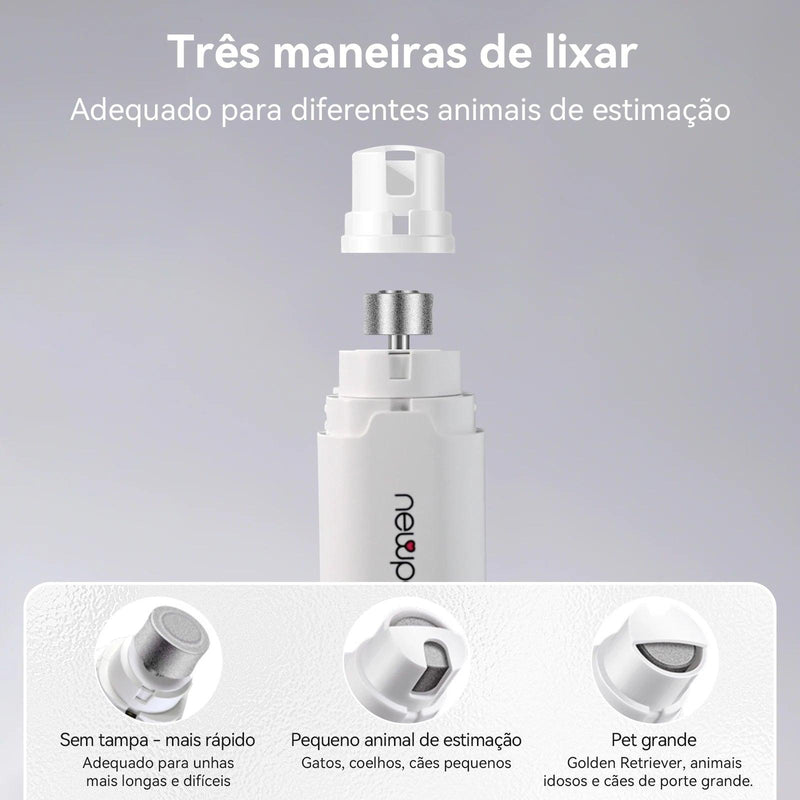 Moedor de Unhas para Cães com Luz LED, Motor Silencioso e Design Ergonômico – Entrega Rápida no Brasil! 🐾