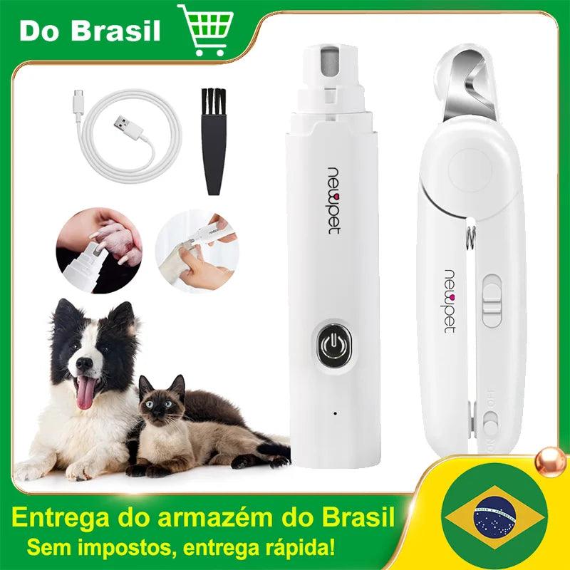 Moedor de Unhas para Cães com Luz LED, Motor Silencioso e Design Ergonômico – Entrega Rápida no Brasil! 🐾