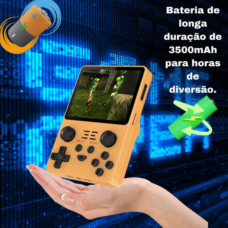 GameHub Max - PowKiddy: Console Portátil com 53.000 Jogos Retrô